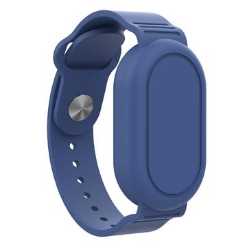 Waterdicht Silicone Polsbandje voor Samsung Galaxy SmartTag 2 Bluetooth Tracker Beschermhoesje Blauw