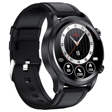 Waterbestendig Sports Smartwatch met ECG E400 Elegante Band Zwart