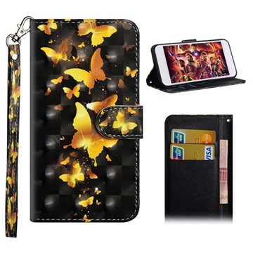 Wonder Series Huawei Honor 10 Lite P Smart 2019 Wallet Case Goud Vlinder huismerk kopen in de aanbieding