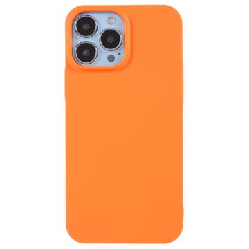 X-Level iPhone 14 Pro Rubberen Plastic Hoesje Oranje
