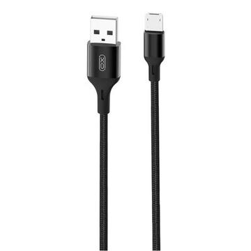 XO NB143 USB-Micro USB-kabel 1m Zwart