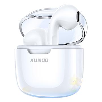 XUNDD X17 Bluetooth 5.3 oortelefoon met lage latentie TWS hoofdtelefoon met oplaadetui Wit