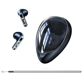 XUNDD X20 Transparant TWS Bluetooth Oortelefoon Draadloze Stereo Muziek Touch Headset Zwart