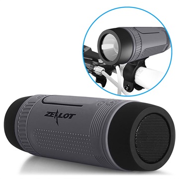 Zealot S1 6-in-1 multifunctionele Bluetooth-luidspreker donkergrijs
