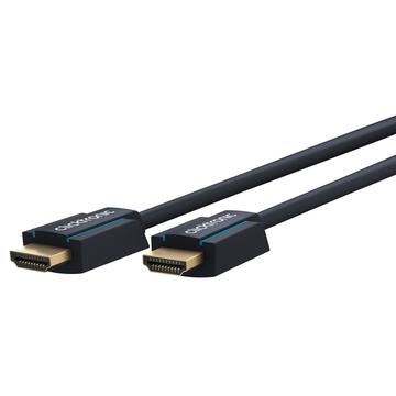 clicktronic HDMI Aansluitkabel [1x HDMI-stekker <=> 1x HDMI-stekker] 25.00 m Blauw