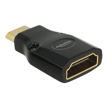 Mini HDMI C Kabel Zwart Delock