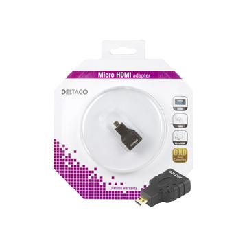 Deltaco Micro HDMI Adapter Zwart