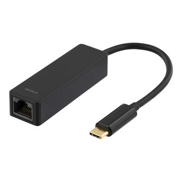 Deltaco USBC-GIGA netwerkkaart & -adapter Ethernet 1000 Mbit-s