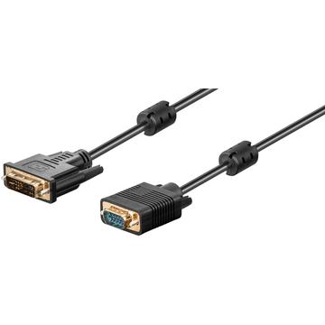 DVI-I-VGA FullHD cable DVI-I (12+5) plug > 15 pin HD plug Goobay