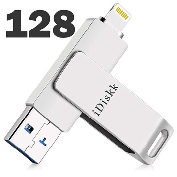 iDiskk OTG Flash Drive USB Type-A-Lightning 128GB
