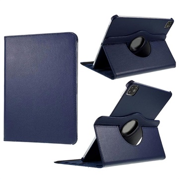 iPad Pro 12.9 (2021) 360 Rotary Folio Case Blauw