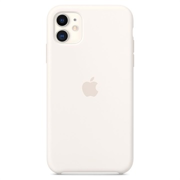 Apple iPhone 11 Silicone Case White-Zml mobiele telefoon behuizingen Wit