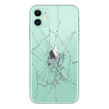 iPhone 11 Back Cover Reparatie Alleen Glas Groen