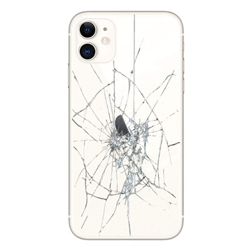 iPhone 11 Back Cover Reparatie Alleen glas Wit