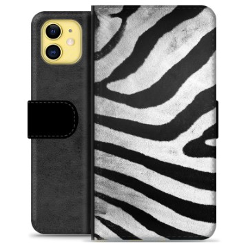iPhone 11 Premium Portemonnee Hoesje Zebra