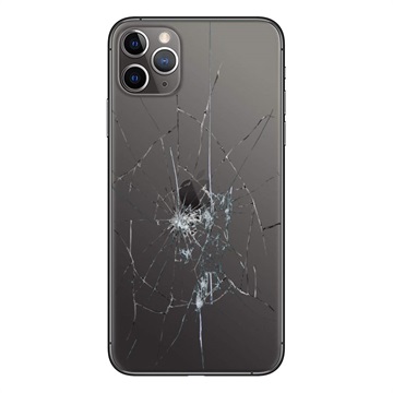 iPhone 11 Pro Max Back Cover Reparatie Alleen glas Zwart
