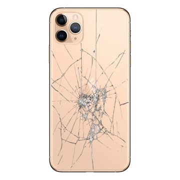 iPhone 11 Pro Max Back Cover Repair Alleen glas Goud