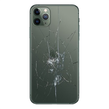 iPhone 11 Pro Max Back Cover Reparatie Alleen Glas Groen