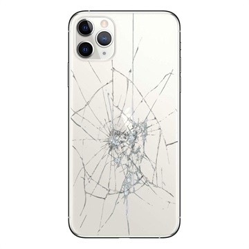 iPhone 11 Pro Max Back Cover Reparatie Alleen Glas Zilver
