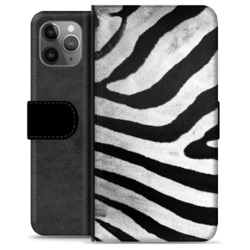 iPhone 11 Pro Max Premium Portemonnee Hoesje Zebra