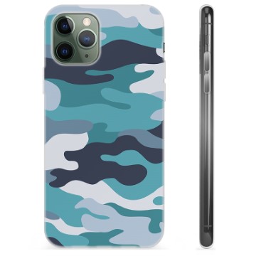 iPhone 11 Pro TPU Hoesje Blauw Camouflage