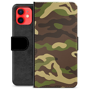 iPhone 12 mini Premium Portemonnee Hoesje Camouflage