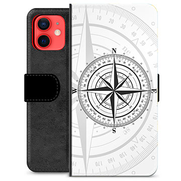 iPhone 12 mini Premium Portemonnee Hoesje Kompas