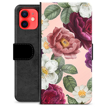 iPhone 12 mini Premium Wallet Case Romantische bloemen
