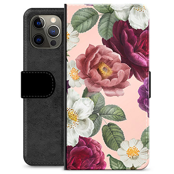 iPhone 12 Pro Max Premium Wallet Case Romantische Bloemen