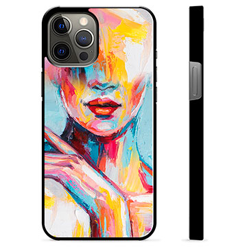 iPhone 12 Pro Max Beschermende Cover Abstract Portret
