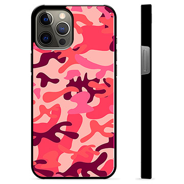 iPhone 12 Pro Max Beschermhoes Roze Camouflage