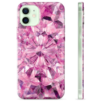 iPhone 12 TPU-hoesje Roze Kristal