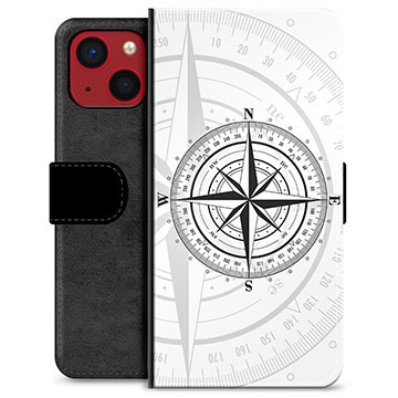 iPhone 13 Mini Premium Portemonnee Hoesje Kompas