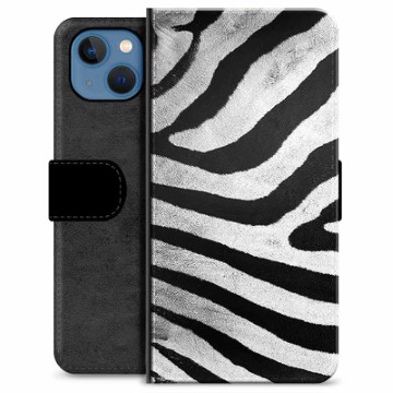 iPhone 13 Premium Wallet Hoesje Zebra