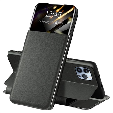 iPhone 13 Pro Front Smart View Flip Case Zwart
