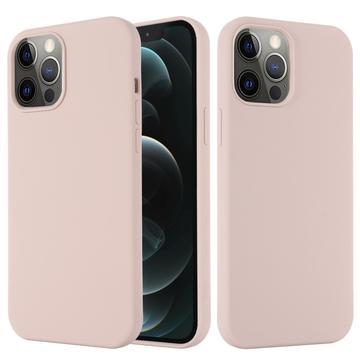 iPhone 13 Pro Max Liquid Siliconen Hoesje MagSafe Compatibel Roze