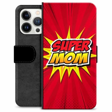 iPhone 13 Pro Premium Portemonnee Hoesje Super Mom