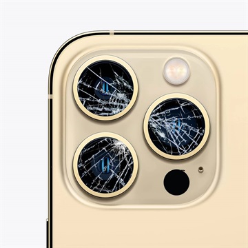 iPhone 13 Pro Camera Lens Glas Reparatie Goud