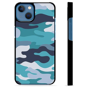 iPhone 13 Beschermhoes Blauw Camouflage