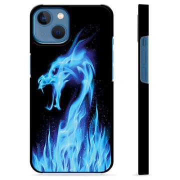 Beschermhoes voor iPhone 13 Blue Fire Dragon