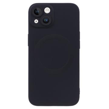 iPhone 13 Siliconenhoes met camerabeveiliging MagSafe compatibel Zwart