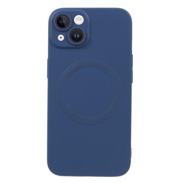 iPhone 13 Siliconenhoes met camerabeveiliging MagSafe compatibel Donkerblauw