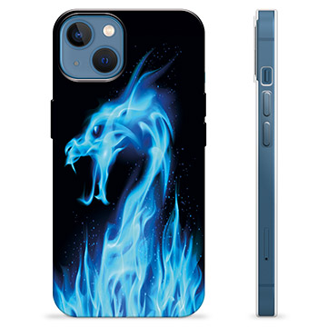 iPhone 13 TPU-hoesje Blue Fire Dragon