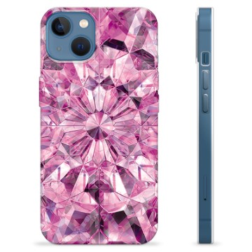 iPhone 13 TPU-hoesje Roze Kristal