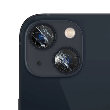 iPhone 13 Camera Lens Glas Reparatie Zwart