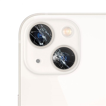 iPhone 13 Camera Lens Glas Reparatie Wit