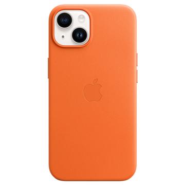 iPhone 14 Apple Leren Hoesje met MagSafe MPP83ZM-A Oranje