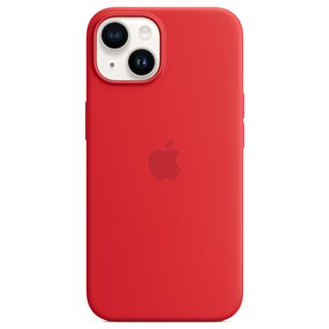 iPhone 14 Apple Siliconen Hoesje met MagSafe MPRW3ZM-A (Geopende verpakking Uitstekend) Rood
