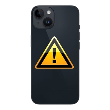 iPhone 14 Batterij Cover Reparatie incl. frame Zwart