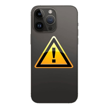 iPhone 14 Pro Batterij Cover Reparatie incl. frame Zwart